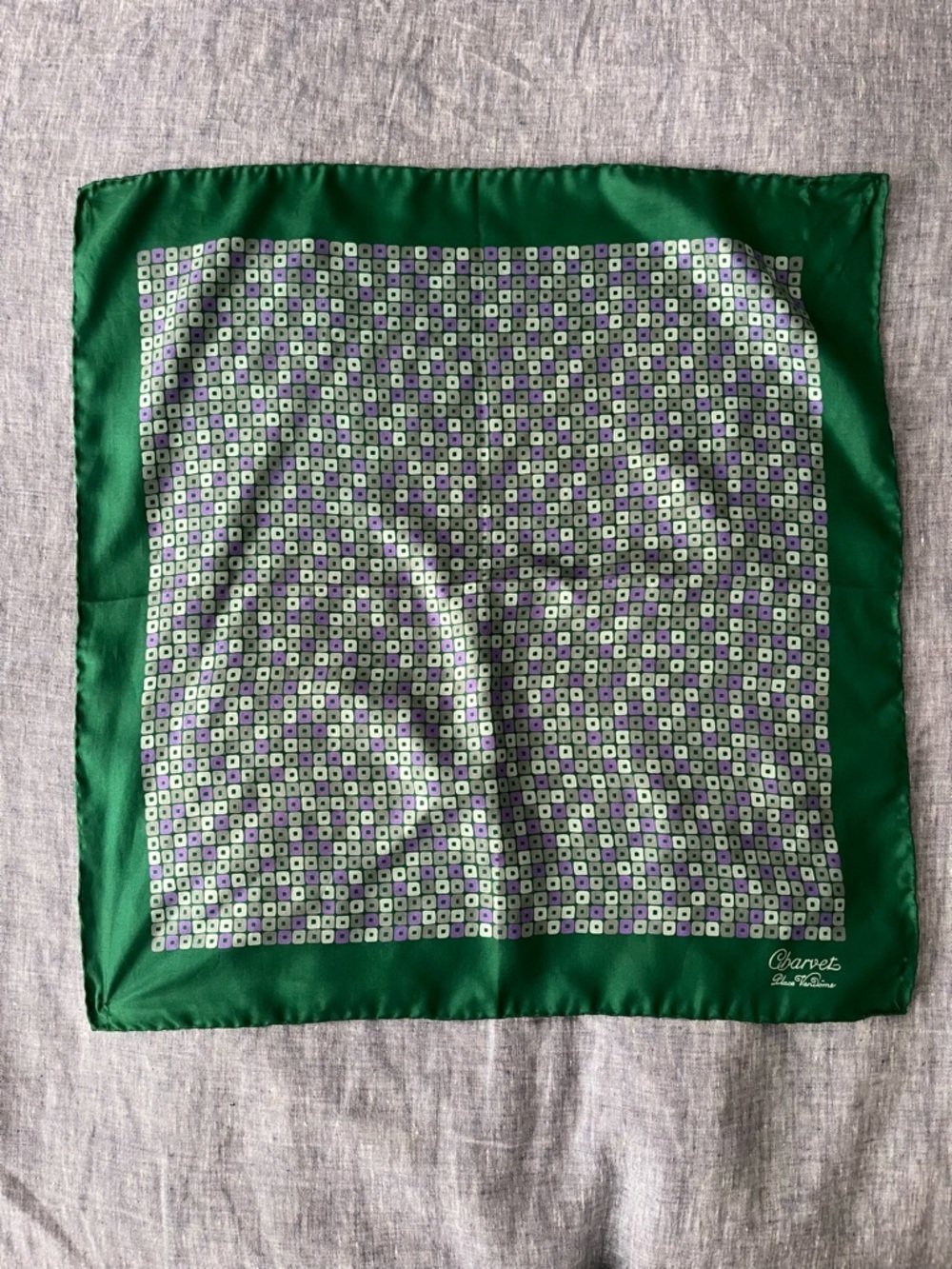 Charvet Silk Geometric Scarf/Bandana